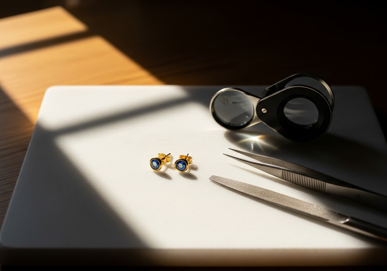 Chandeliers saphir multicolore création sur mesure